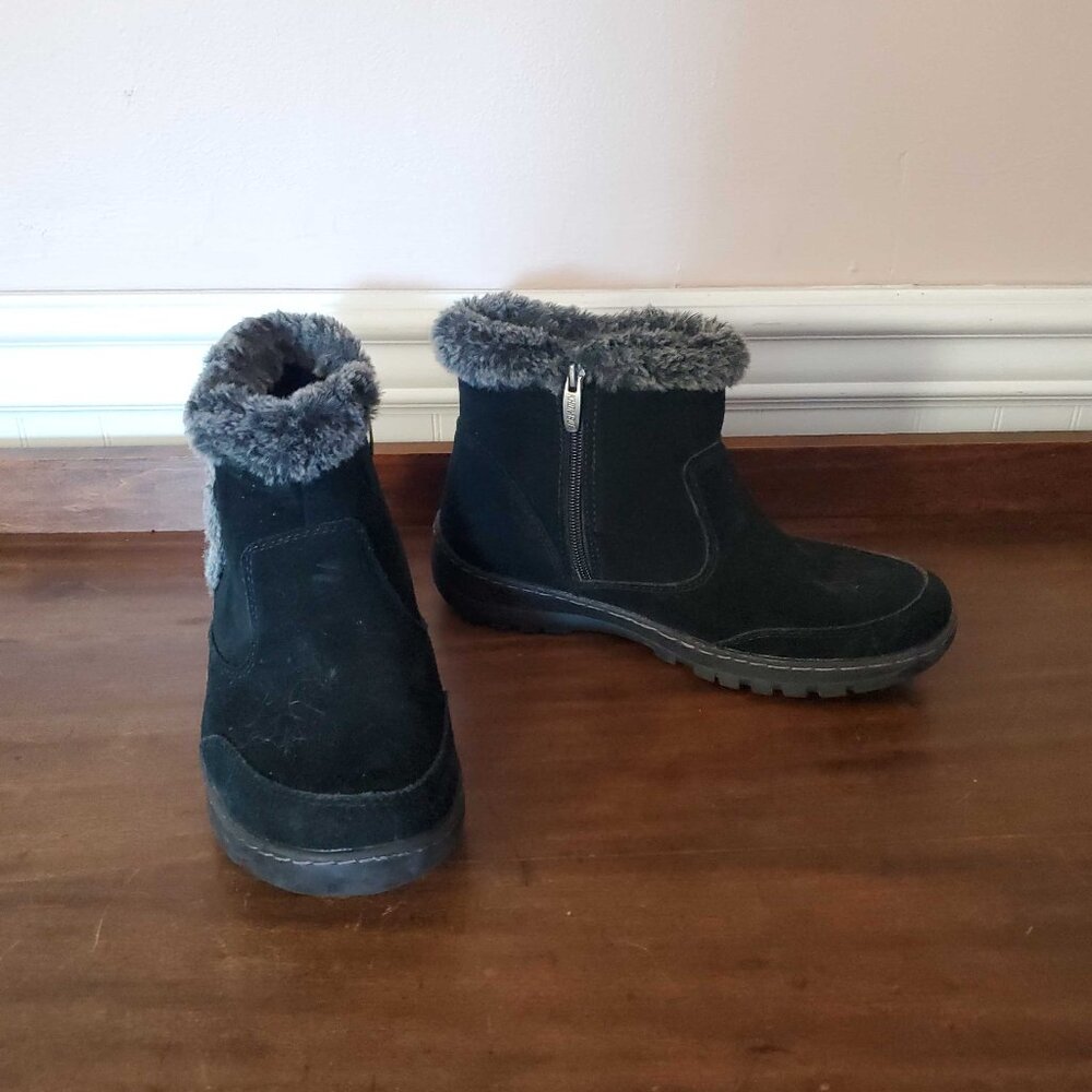 Cute Fur Trim Ankle Boots